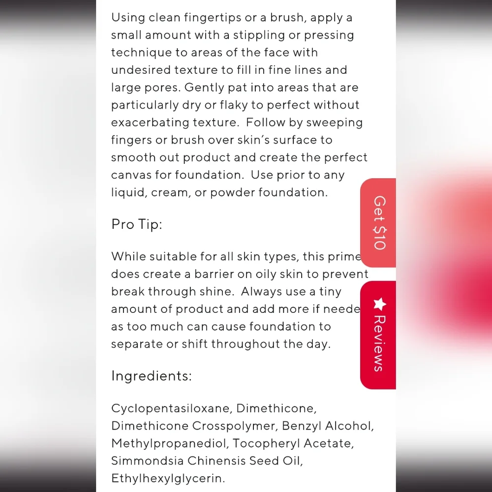 🆕 Mirabella Beauty Prime For Face Makeup Primer